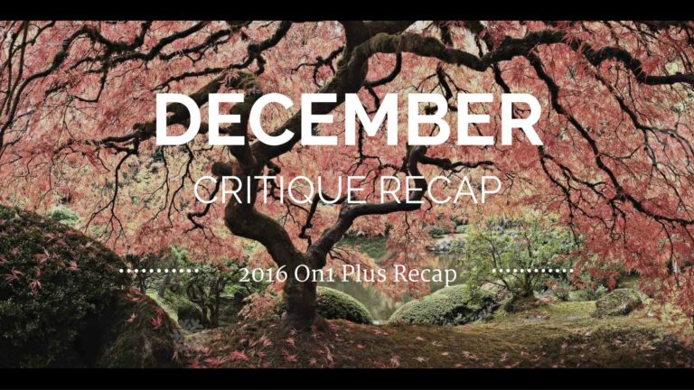 Matt & Hudson's Photo Critique & Plus 2016 Recap Video